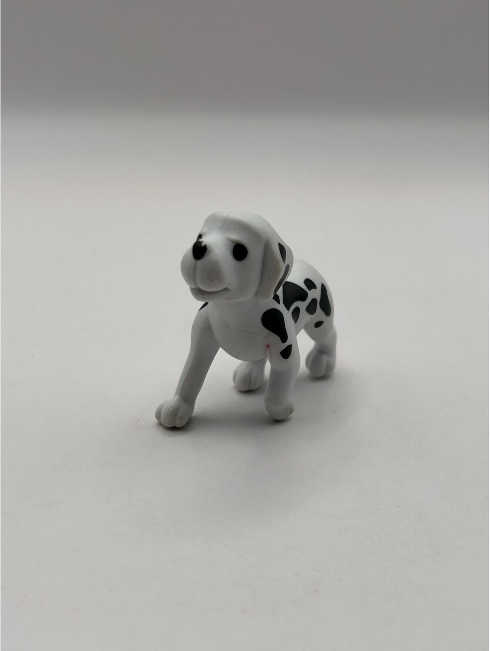 Dalmatian Puppy Mini Figurine Molded Toy Black White Spots CHINA